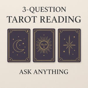 3-Question Tarot Reading – Ask Anything | Love, Career, Life Guidance | Fast & Intuitive Insight