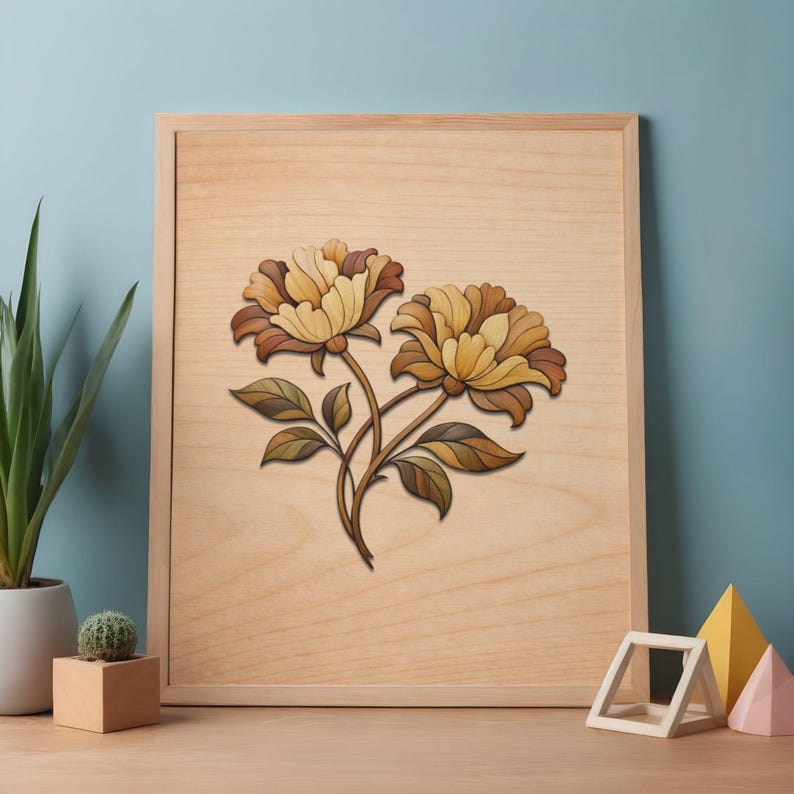 Wood Inlay Flower Intarsia Wood Patterns, Intarsia Wood Art Patterns ...