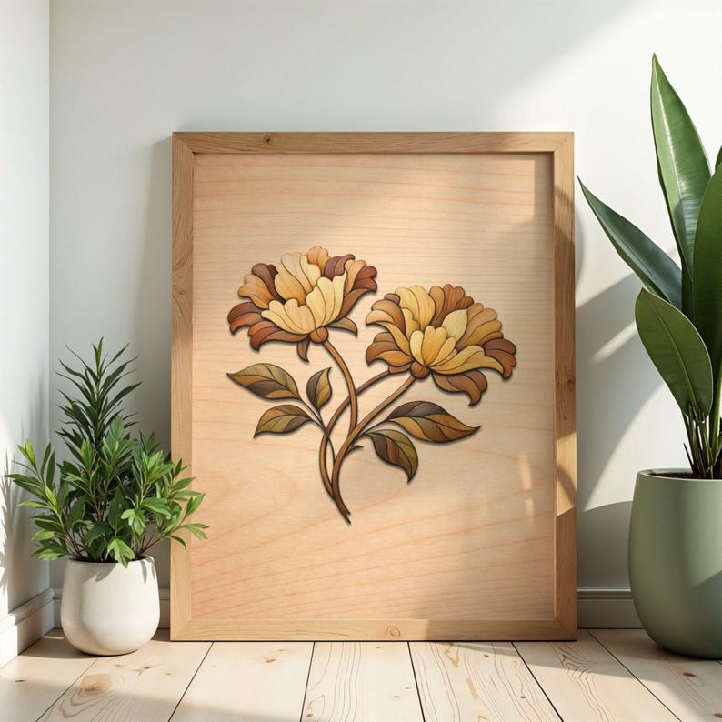Wood Inlay Flower Intarsia Wood Patterns, Intarsia Wood Art Patterns ...