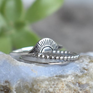 Sun ring, sterling silver sun ring, sun jewelry, sunshine ring, sunset ring, sunrise ring, celestial ring, arch ring, sun arch, leo ring