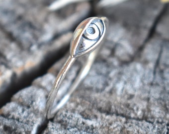 Evil eye ring, Silver Large eye ring, Witchy jewelry, all seeing eye, fortune telling, witchy ring, witch ring, evil eye jewelry, protection