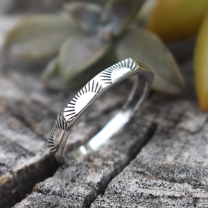 Sterling Silver Sun Ring, sun jewelry, sunshine ring, sunset ring, sunrise ring, celestial ring, arch ring, sun arch, leo ring, sunny ring