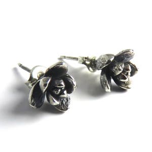 Succulent studs, Succulent earrings, Echeveria, Silver studs, Silver stud earrings, nature jewelry, plant earrings, wedding studs, plants