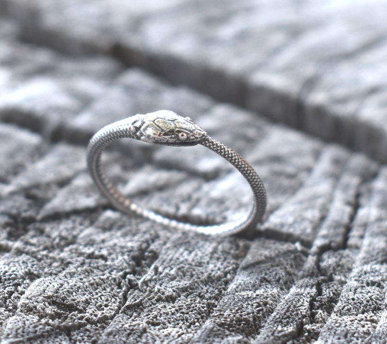 Ouroboros Ring, Snake ring, sterling silver snake, silver snake ring, ouroboros jewelry, boho snake ring, death and rebirth, snake jewelry 