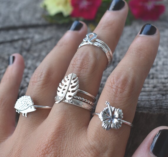 Monstera Ring, Monstera Leaf Ring, Silver Monstera Ring, Leaf Rings, Stack  Rings, Silver Stacking Rings, Plant Lady Ring, Houseplant Rings - Etsy