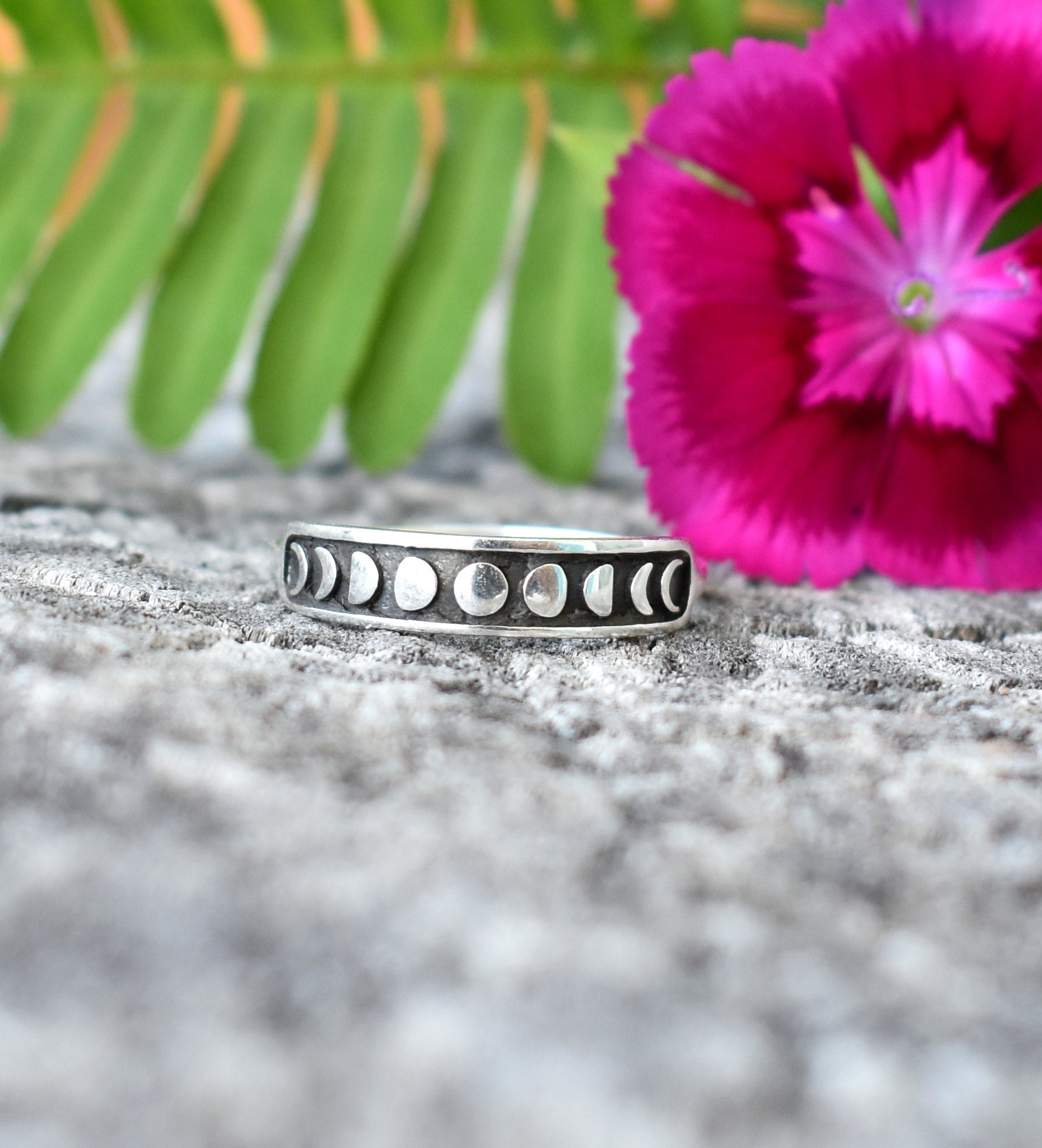Moon Phase Ring - Etsy