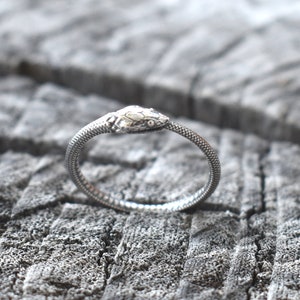 Ouroboros Ring, Snake ring, sterling silver snake, silver snake ring, ouroboros jewelry, boho snake ring, death and rebirth, snake jewelry image 2