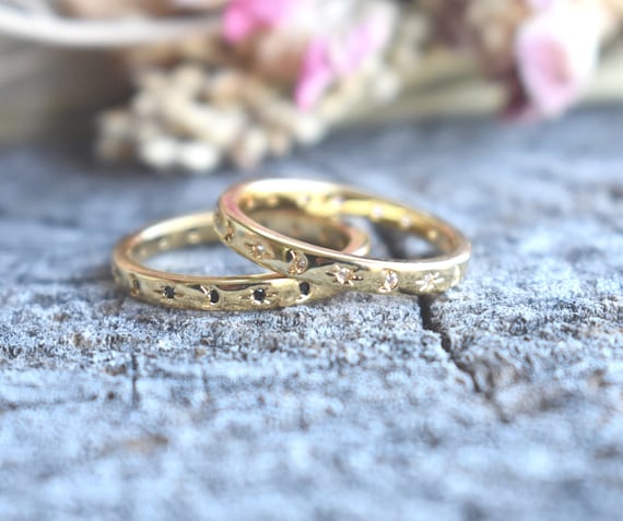 Gold Moon Star Ring Celestial Gold Ring Crystal Moon Ring Gold Crystal Star Ring Gold Stacking Ring Moon Eternity Ring Crescent Moon Etsy Canada