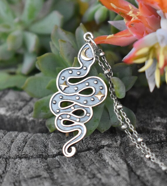 Etsy snake necklace deals