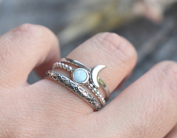 Opal ring sale moon magic
