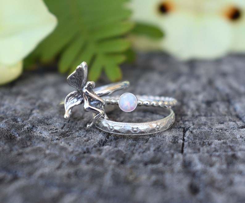 Fairy Ring Forest Fairy Ring Silver Fairy Ring Silver Etsy