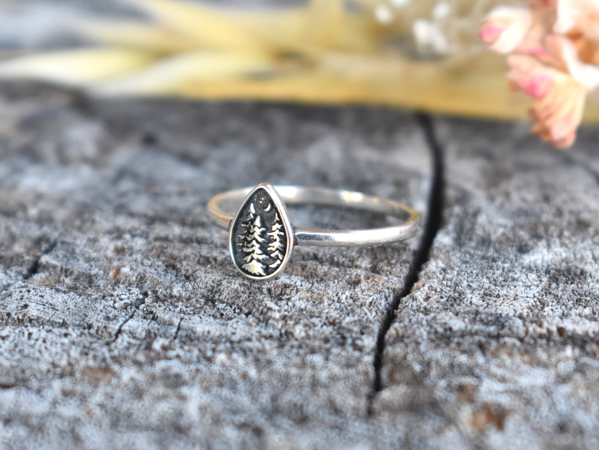 Tree Ring, Forest Ring, Pine Tree Ring, Forest Dweller, Forest Jewelry ...