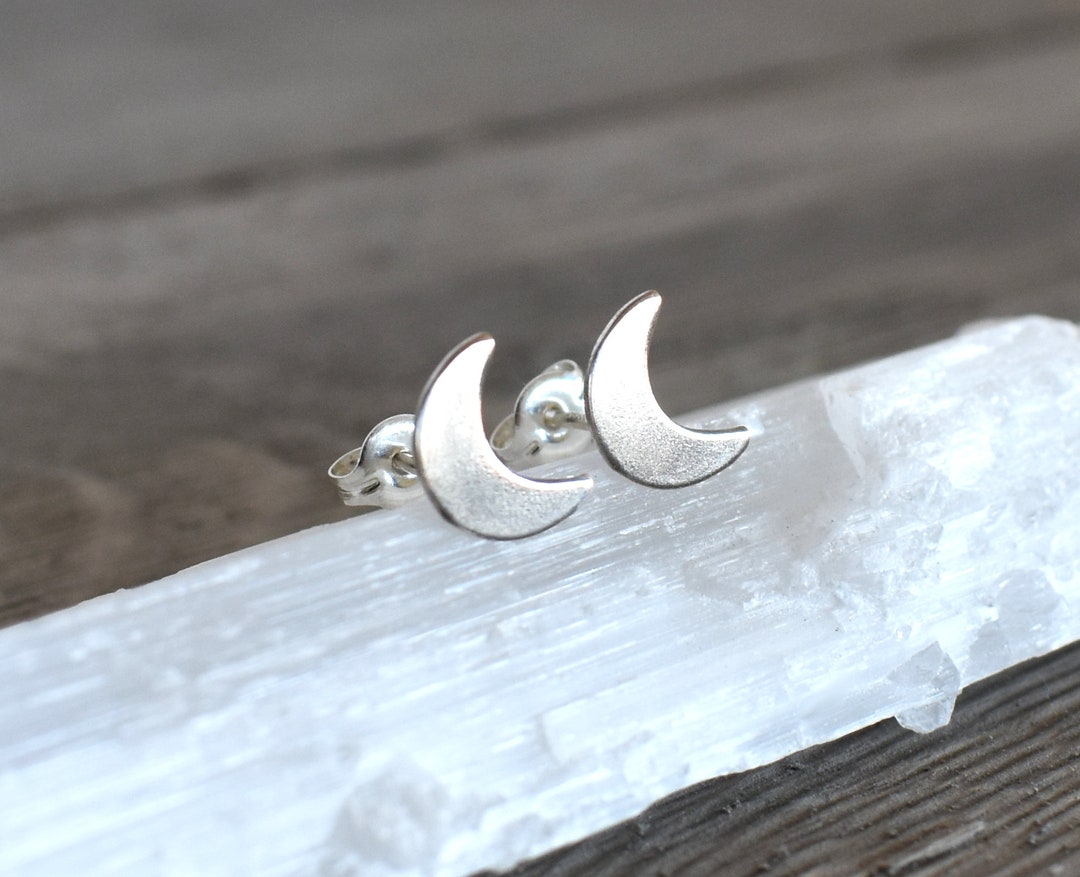 Moon Posts Moon Studs, Moon Posts, Crescent Moon Studs, Crescent Moon Posts ...