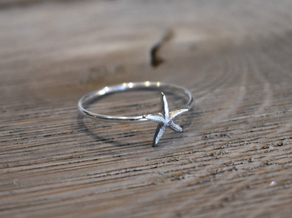 Starfish Ring Starfish Knuckle Ring Midi Ring Rose Gold - Etsy