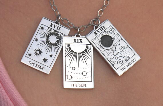 Tarot Necklace Tarot Card Necklace 