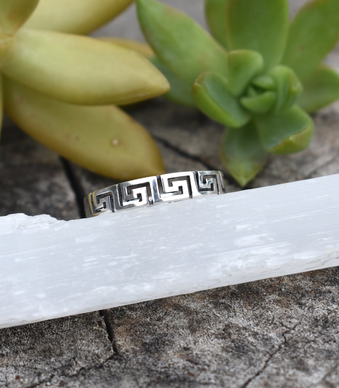 Greek Key Ring, Sterling Silver Greek Ring, Greek Key Jewelry, Meander ...