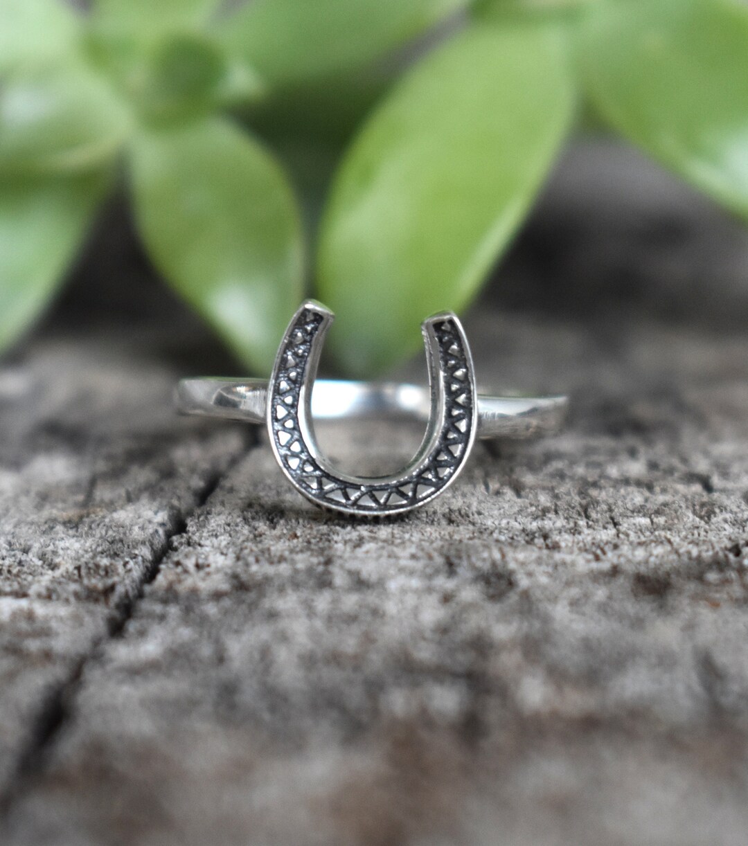 Horseshoe Ring, Lucky Horseshoe, Luck Ring, Silver Ring
