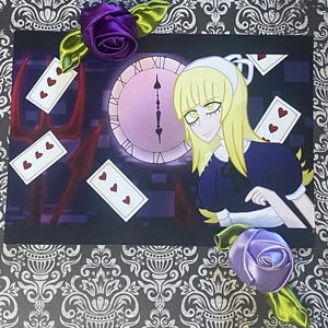 Alice Persona Shin Megami Tensei impression d'art A5 A4 affiche d'anime, décoration esthétique gothique mignon, papier mat ou soyeux art mural esthétique foncé