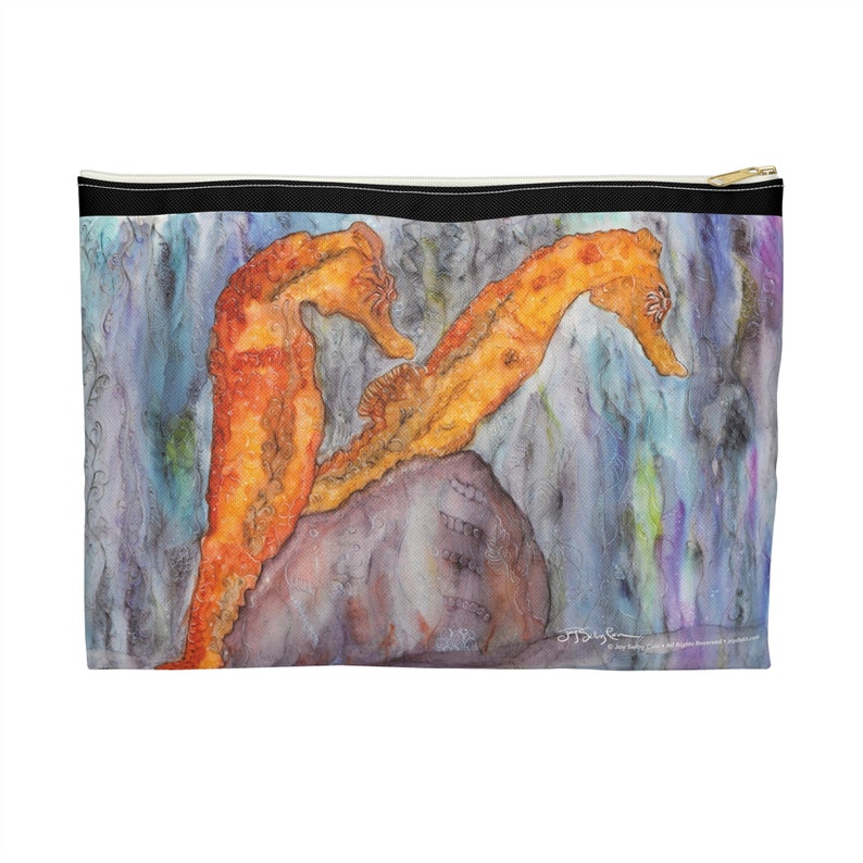 Seahorses: Zippered Project Bag image 10
