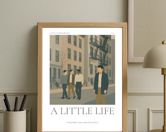 A Little Life by Hanya Yanagihara Minimalist Art Print.
