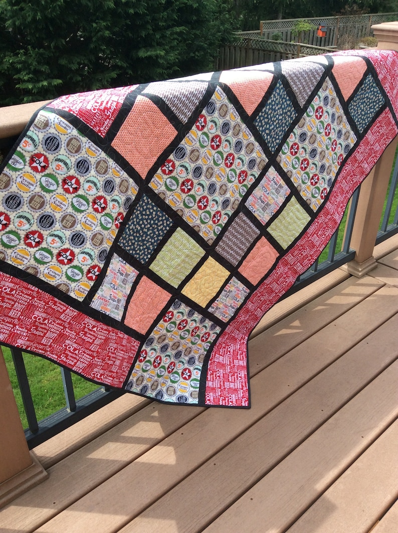 Handmade Quilt Throw Quilt Lap Quilt Modern Quilt Etsy