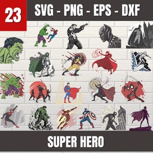 Superhero PNG Bundle, Heroes Png Set, Best-Selling Superhero Clipart Set, Superhero Comics PNG Bundle - Superhero PNG Clipart