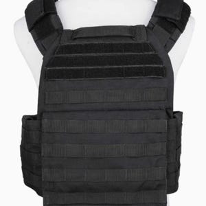 Tactical MOLLE Plate Carrier Vest | Adjustable Airsoft Combat Armor Carrier with Quick Release Buckles | Military Training Gear | Paintball