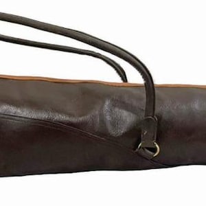 Bolsa para escopeta hecha a mano / Estuche largo para rifle con hebilla de latón y forro de lana / Portaescopeta con correa para el hombro para cazar / Personalizar
