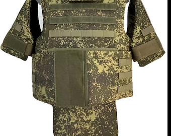 US Army PASGT Tactical Body Armor Vest – Olive Camo – Replica for