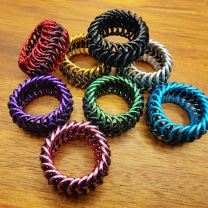 Stretchy Chainmaille Rings in your choice of colors