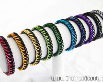 Stretchy Persian Bracelets in Black and Your Choice of Color
