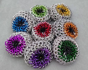 Chainmail Footbag - Eyeball in Choice of Six Colors