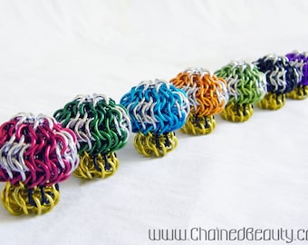 Chainmaille Mushroom Statues