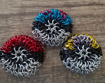 Chainmail Footbag - Pokeballs