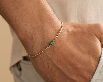 Benutzerdefinierte Birthstone Armband, Blatt Birthstone Armband, Paar Armbänder, Familiengeschenk, personalisierte Schmuck, Weihnachtsgeschenk für sie