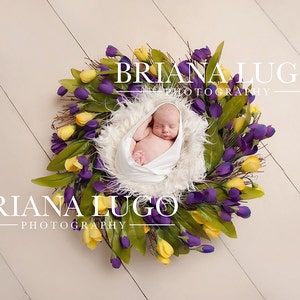 SALE!!!! Digital newborn flower prop