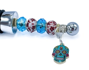 Dia De Los Muertos Wine Stopper / Day of the Dead Gift / Sugar Skull
