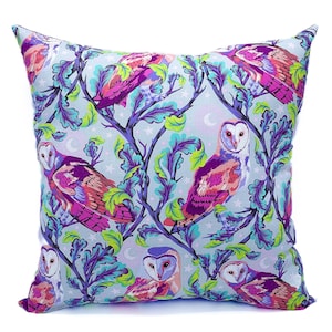 Purple Owl Pillow / Vibrant Fall Decor / Cottagecore Gift