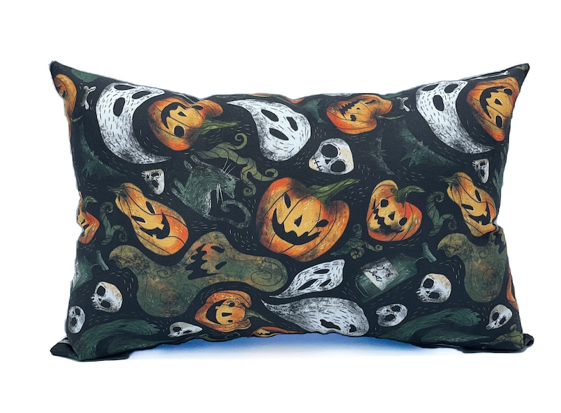 Scary Halloween Pumpkin Pillow / Halloween Decor / Jack-o- Lantern ...