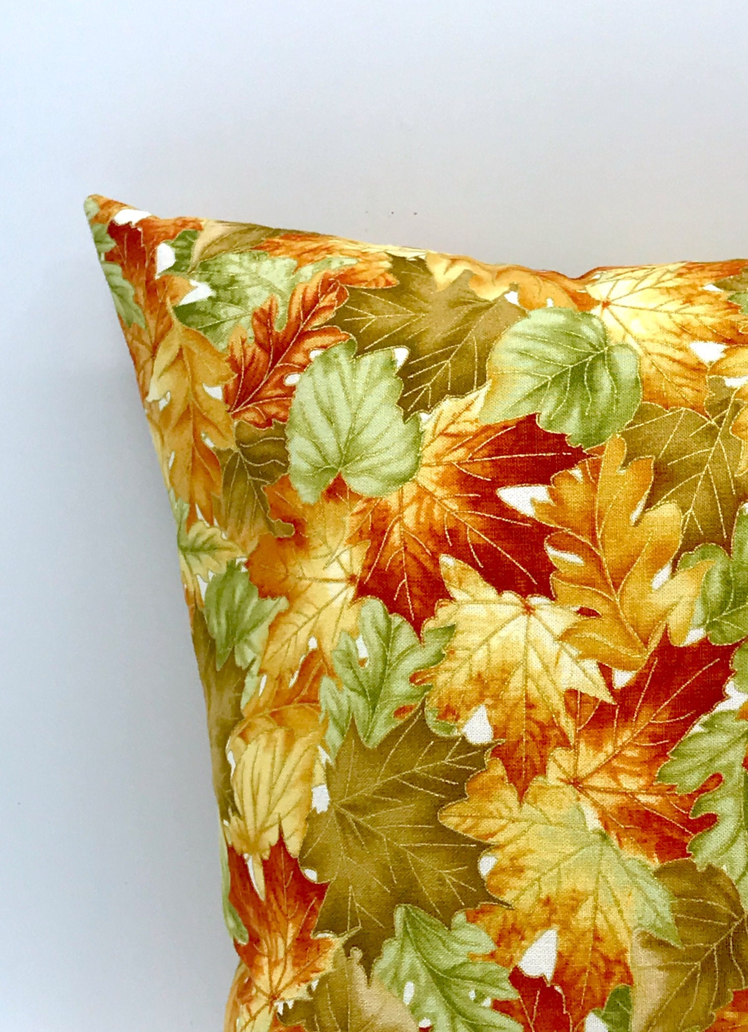 Fall Leaves Pillow / Autumn Decor / Fall Colors / Leaf Pillow Etsy