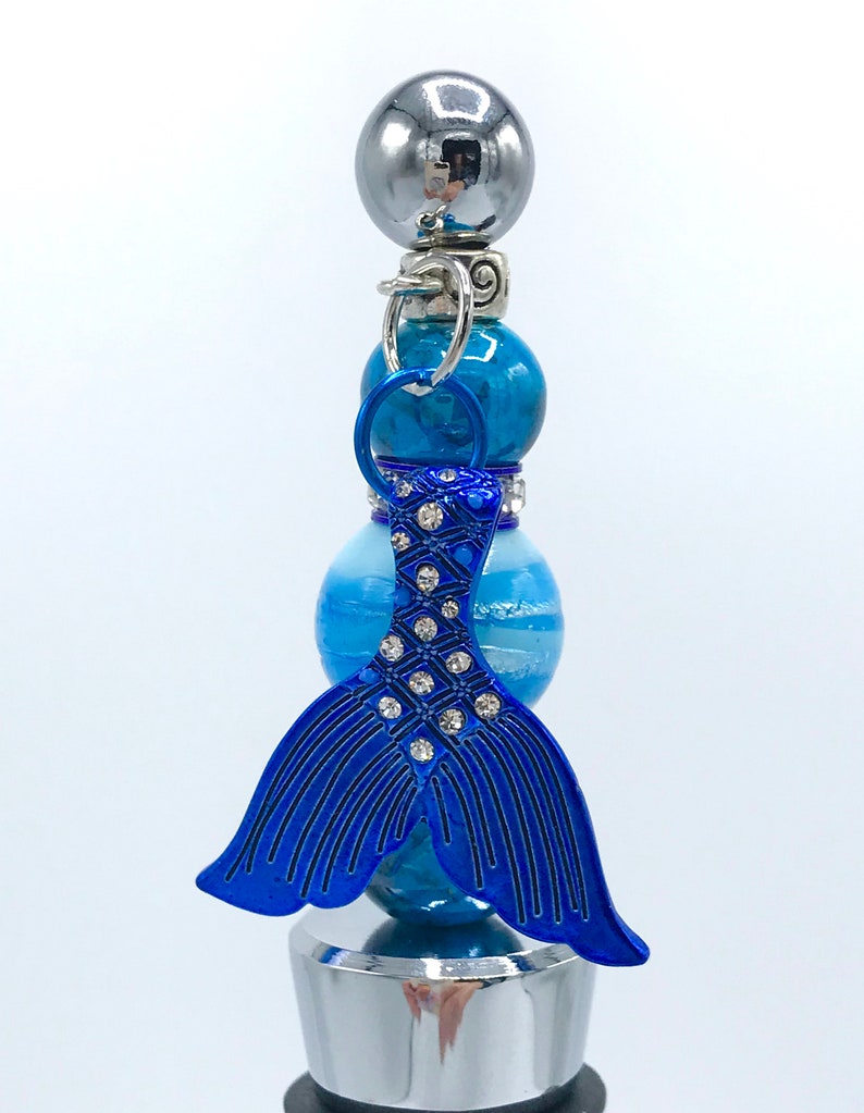 Mermaid Tail Wine Stopper / Mermaid Lover / Fantasy Wine Cork Etsy