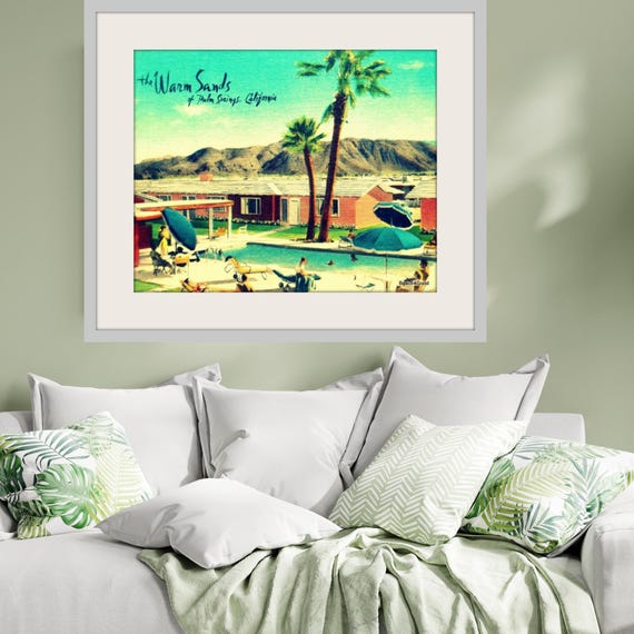 Mid Century Prints, MCM Wall Art, swimming pool art, home gifts