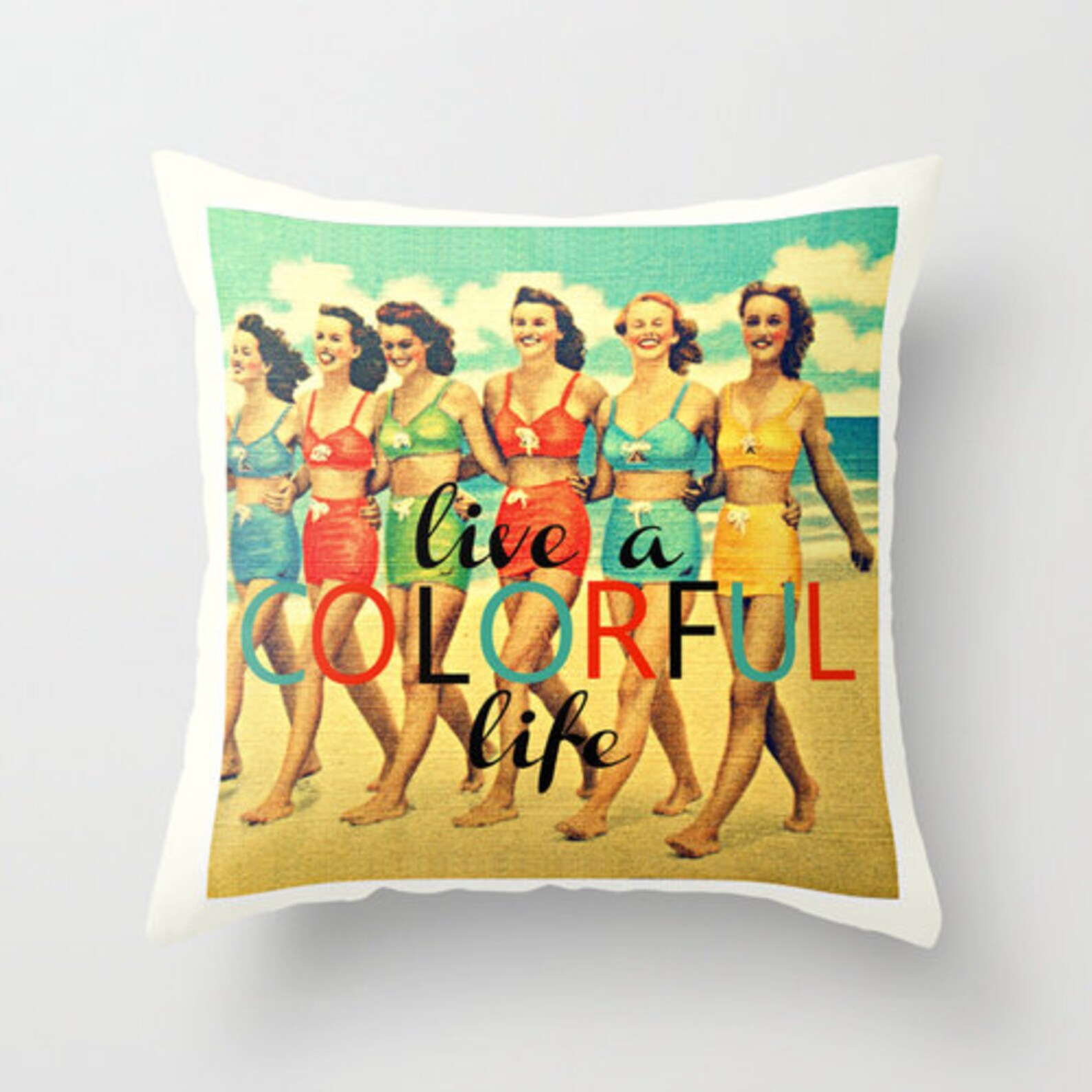 Beach Quote Pillow Covers 18x18 Beach House Throw Pillows Etsy