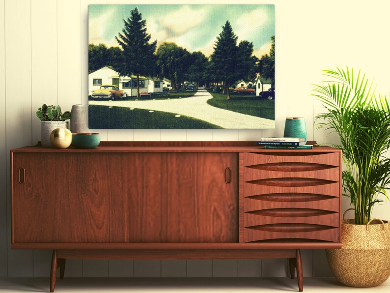 Cabin Wall Art On Canvas 24x36 Lake Erie Decor Cabin Decor Etsy