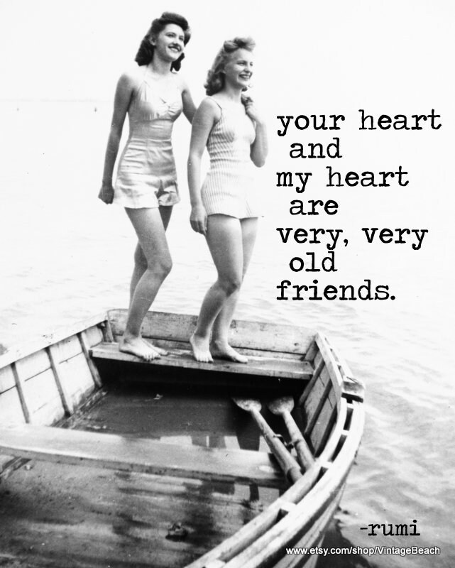 Best Friend Gift Mother S Day Giftold Friends Rumi Quote Etsy Singapore