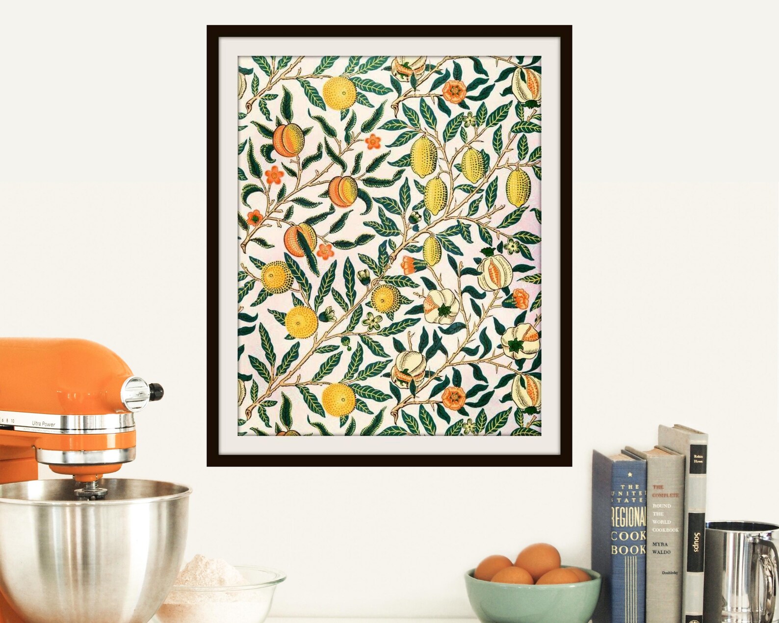 Vintage Fruit Poster Abstract Art Print Vintage Fruits Etsy