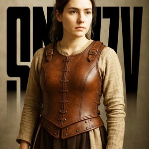Handmade Leather Armor Set: Women&#39;s Medieval Warrior Cosplay Costume
