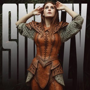Handmade Leather Armor Set: Women&#39;s Medieval Warrior Cosplay