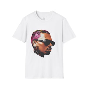 Chris Brown Tribute Tee, Unisex Softstyle T-Shirt, Fan Favorite Concert Merch, Music Lover Gift, R&B Artist Shirt