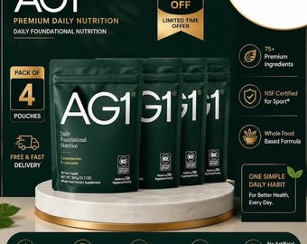 Pakket van 4 dagelijkse basisvoedingspoeders - Superfood Groenten voor hele voeding - Formule voor immuunsysteem en darmgezondheid - Supplement voor energieboost